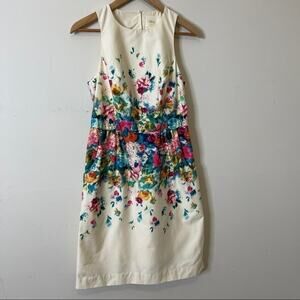 Maeve By Anthropologie  Tea Garden floral sheath dress Sz 4